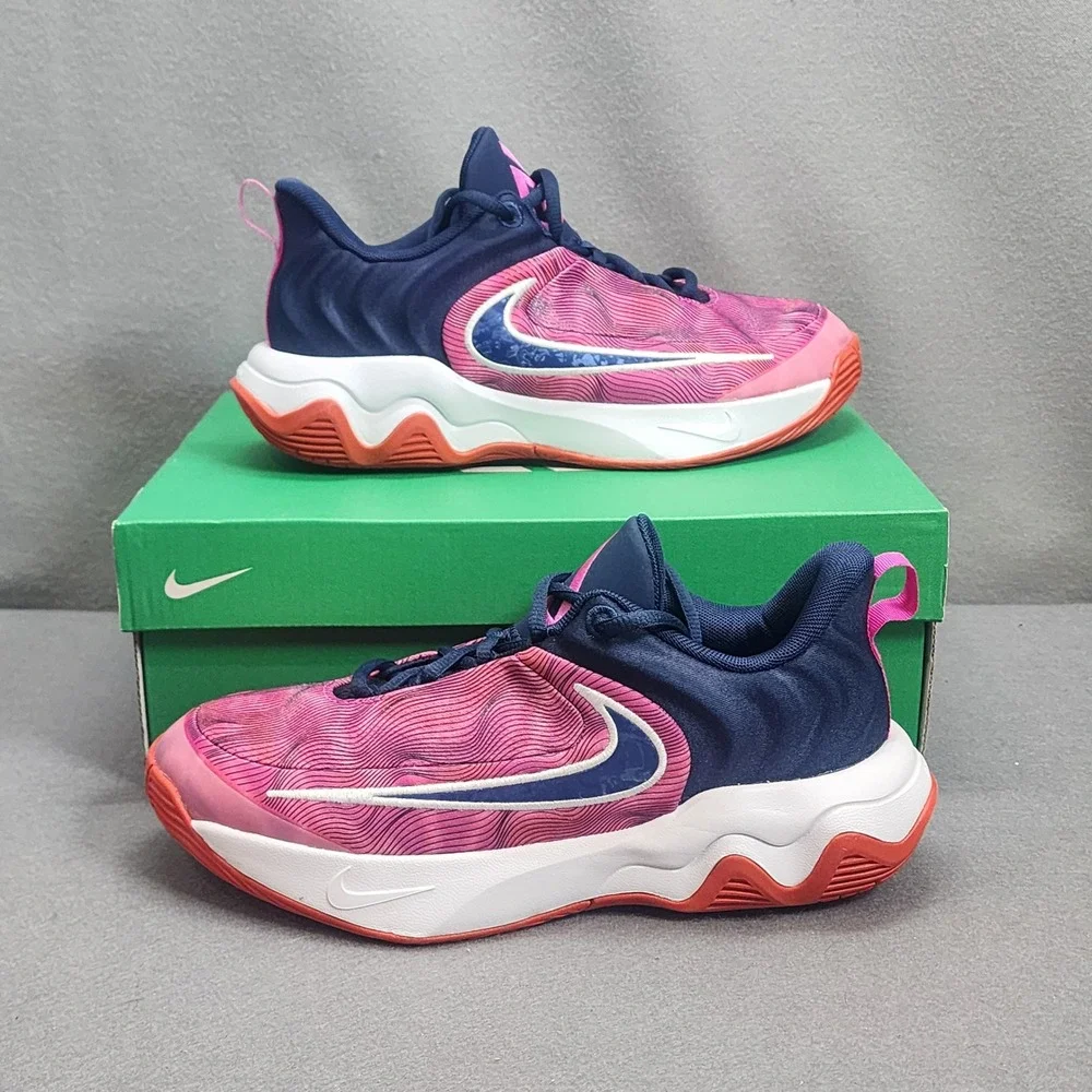 Nike Giannis Immortality 4 SE Picante Red Midnight Navy Kids 5.5Y IH7662-600